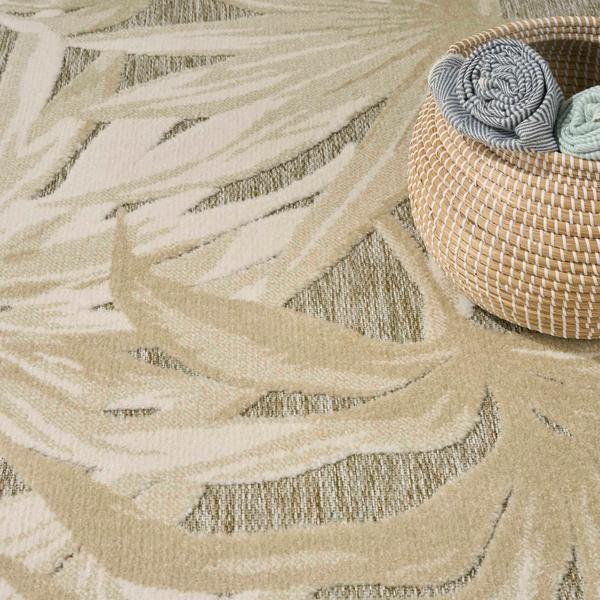 Nourison Aloha Ivory Sage Indoor/Outdoor Nature Rug ALH43