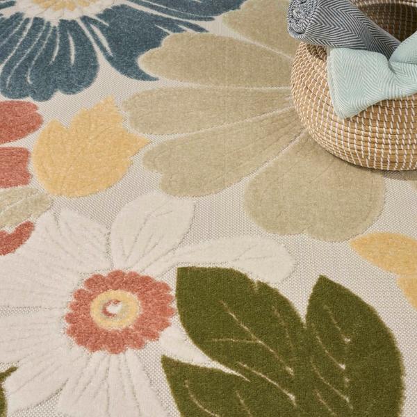 Nourison Aloha Multicolor Indoor/Outdoor Floral Rug ALH42