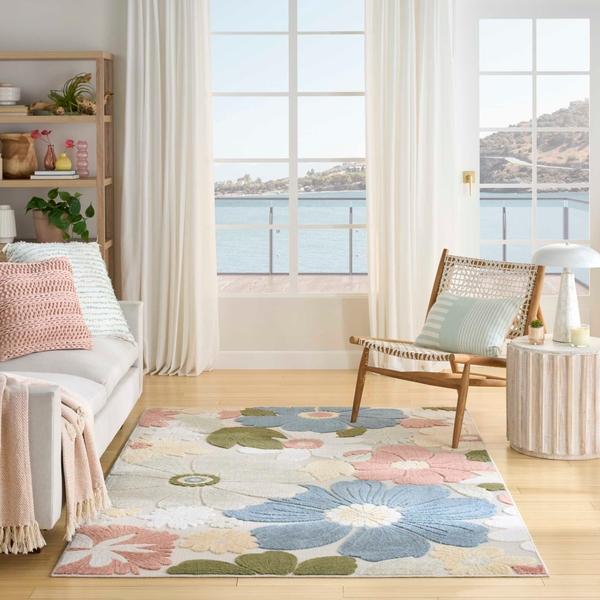 Nourison Aloha Multicolor Indoor/Outdoor Floral Rug ALH42
