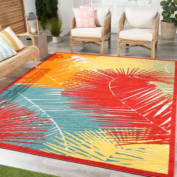Nourison Aloha Multicolor Indoor/Outdoor Nature Rug ALH10 Home