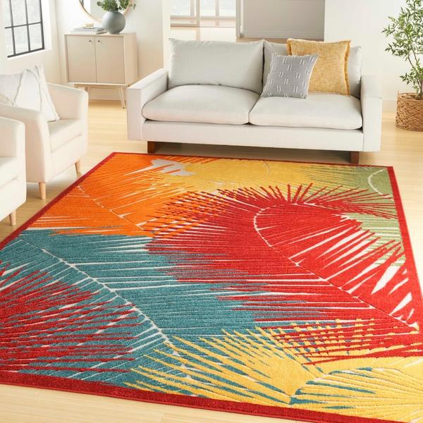 Nourison Aloha Multicolor Indoor/Outdoor Nature Rug ALH10 Home