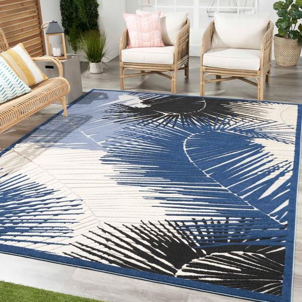 Nourison Aloha Navy Indoor/Outdoor Nature Rug ALH10 Home