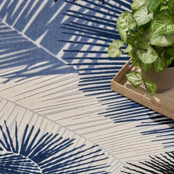 Nourison Aloha Navy Indoor/Outdoor Nature Rug ALH10 Home