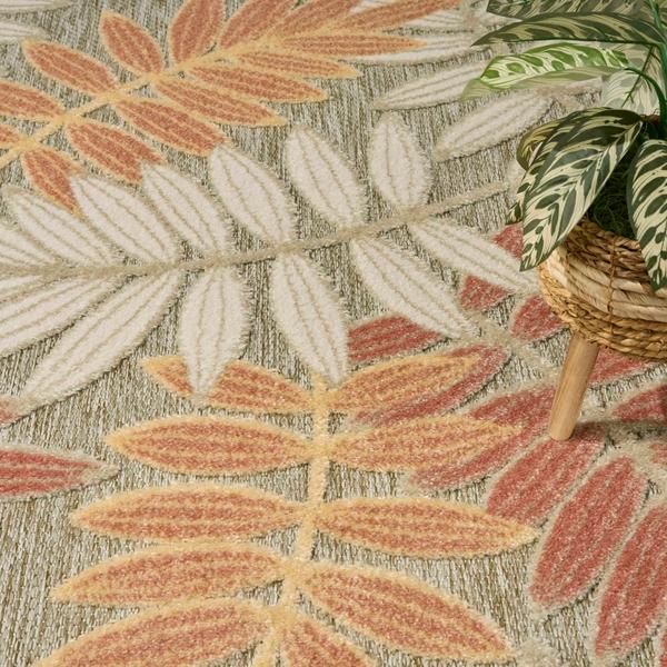 Nourison Aloha Sage Rose Indoor/Outdoor Nature Rug ALH18