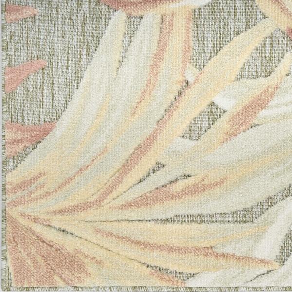 nourison Aloha Sage Rose Indoor/Outdoor Nature Rug ALH43