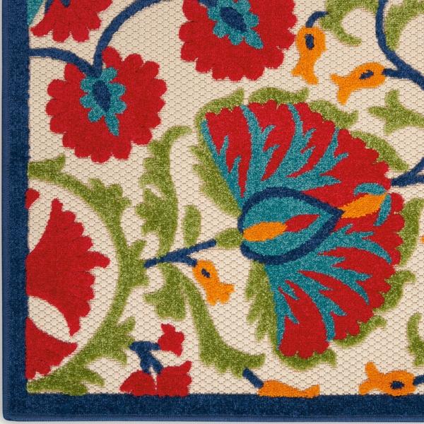 nourison Aloha Transitional Multicolored Outdoor Rug ALH20 Home