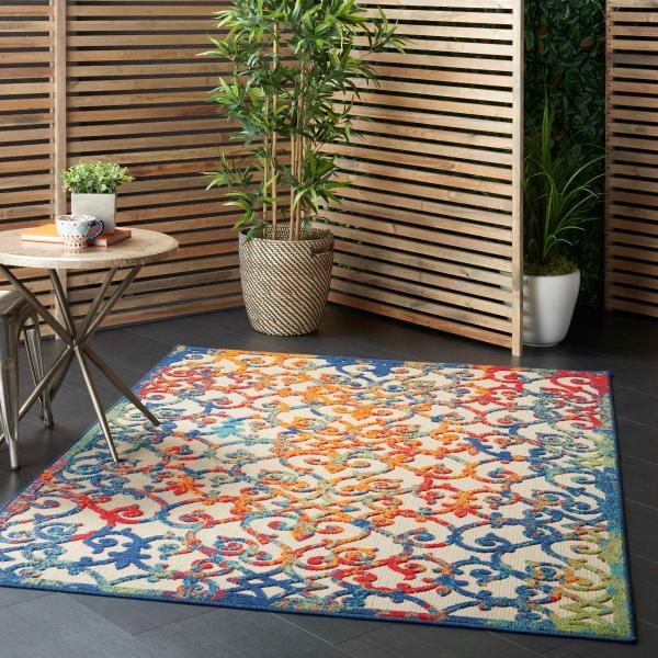 Nourison Aloha Transitional Multicolored Outdoor Rug ALH21 Home