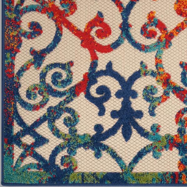 nourison Aloha Transitional Multicolored Outdoor Rug ALH21 Home