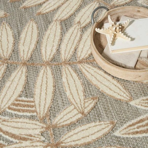 Nourison Aloha Tropical Beige/Grey Outdoor Rug ALH18 Home
