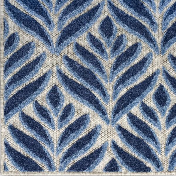 nourison Aloha Tropical Blue Outdoor Rug ALH35 Home
