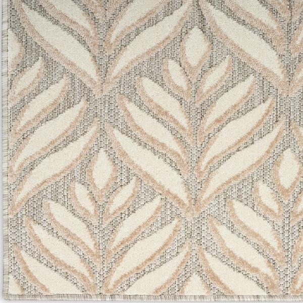 nourison Aloha Tropical Ivory/Grey Outdoor Rug ALH35 Home