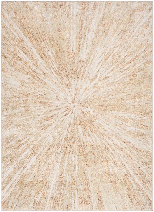 Nourison Ambiance Ivory Gold Indoor Only Abstract Rug AMI01