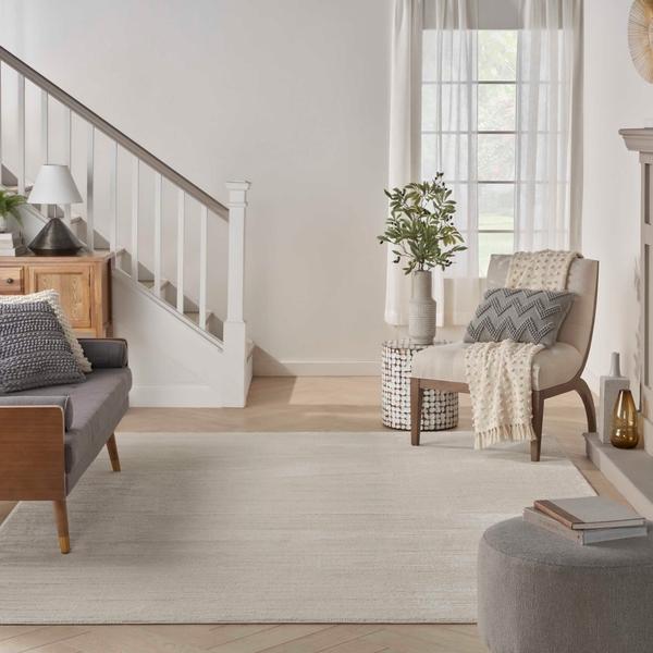 nourison Andes Ivory Grey Indoor only Abstract Rug AND01 Home