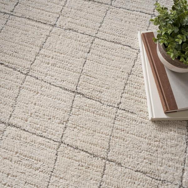 Nourison Andes Ivory Grey Indoor Only Abstract Rug AND04 Home