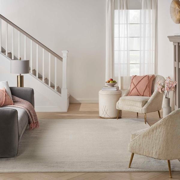 nourison Andes Ivory Grey Indoor only Abstract Rug AND05 Home