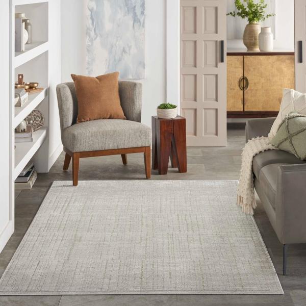 Nourison Andes Silver Indoor Only Abstract Rug AND06 Home