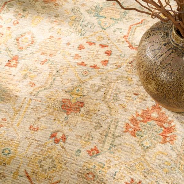 Nourison Antique Bloom Taupe Multicolor Indoor Only Persian Rug ANB02