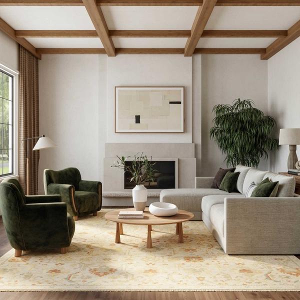 Nourison Antique Bloom Taupe Multicolor Indoor Only Persian Rug ANB02