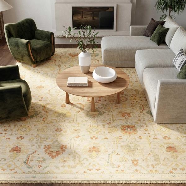 nourison Antique Bloom Taupe Multicolor Indoor only Persian Rug ANB02