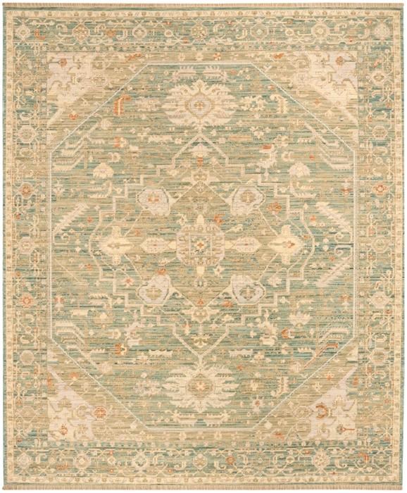 Nourison Antique Bloom Teal Indoor Only Persian Rug ANB03