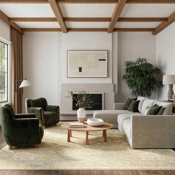 Nourison Antique Bloom Teal Indoor Only Persian Rug ANB03