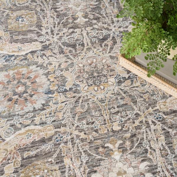 Nourison Antique Fusion Charcoal Multicolor Indoor Only Persian Rug ANF03