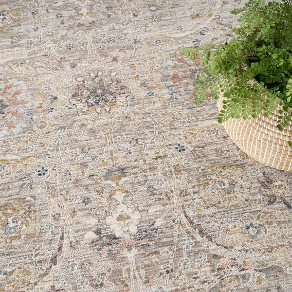 Nourison Antique Fusion Light Grey Indoor Only Persian Rug ANF03