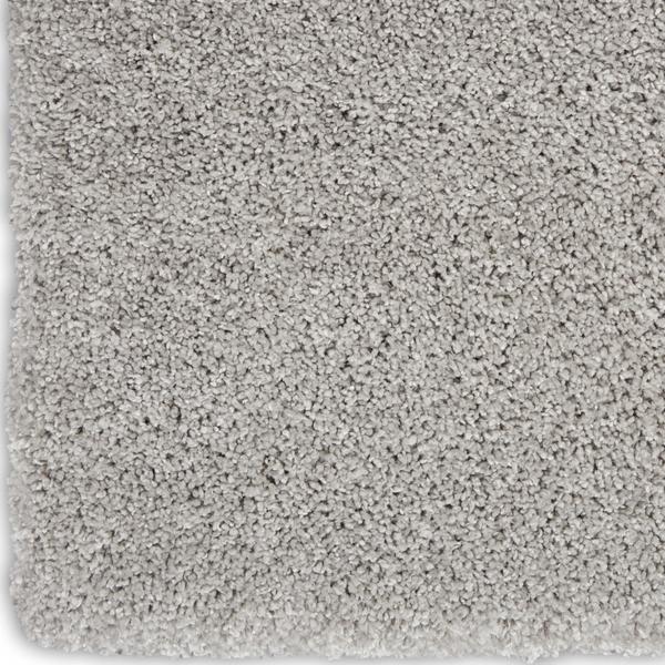 nourison Ashland Plush Shag Silver Grey Rug ASL02 Home
