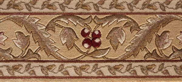 nourison ASHTON HOUSE REGAL VINE A02B GOLD BORDER BROADLOOM CARPET