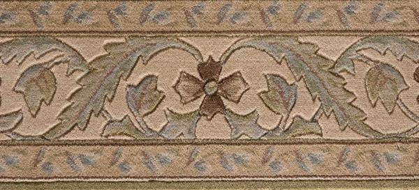 nourison ASHTON HOUSE REGAL VINE A02B KIWI BORDER BROADLOOM CARPET