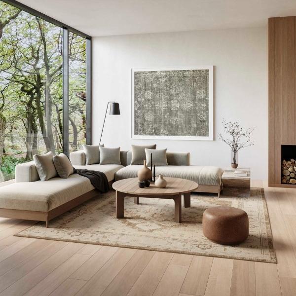 Nourison Astra Machine Washable Beige Indoor Only Persian Rug ASW11 Home