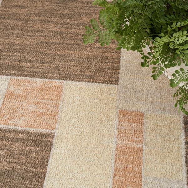 Nourison Astra Machine Washable Beige Multicolor Indoor Only Geometric Rug ASW09 Home