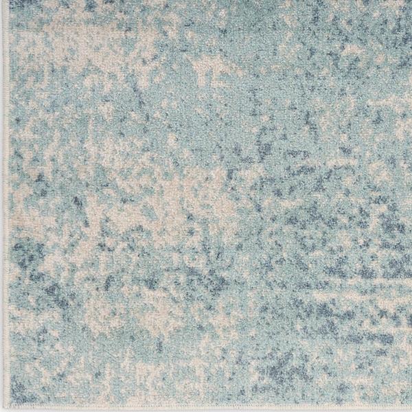 nourison Astra Machine Washable Blue Ivory Indoor only Abstract Rug ASW07 Home