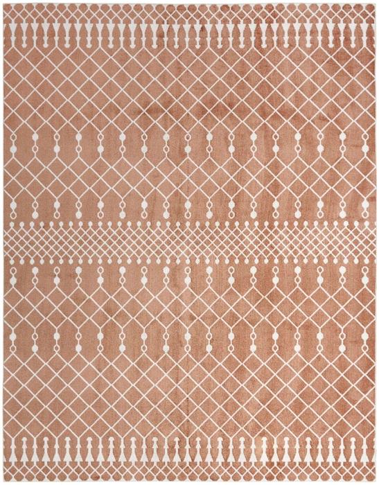 Nourison Astra Machine Washable Copper Indoor Only Moroccan Rug ASW10