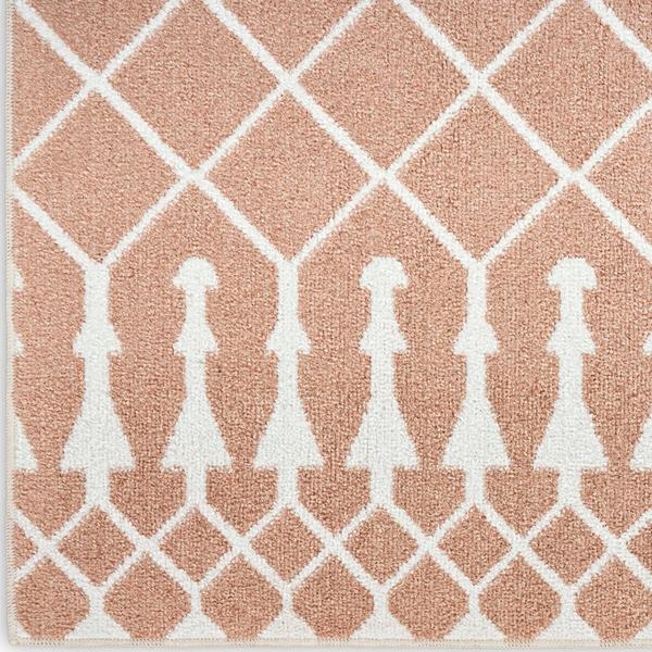 nourison Astra Machine Washable Copper Indoor only Moroccan Rug ASW10