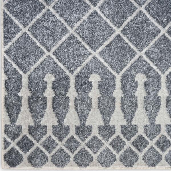 nourison Astra Machine Washable Denim Indoor only Moroccan Rug ASW10