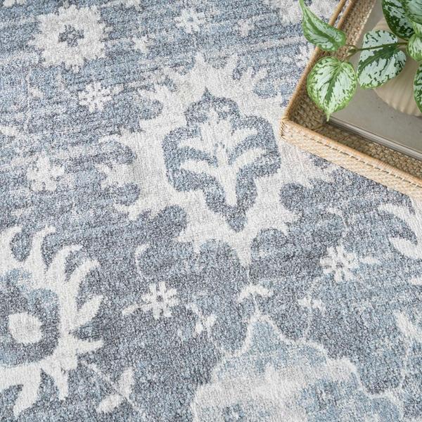 Nourison Astra Machine Washable Denim Indoor Only Persian Rug ASW19