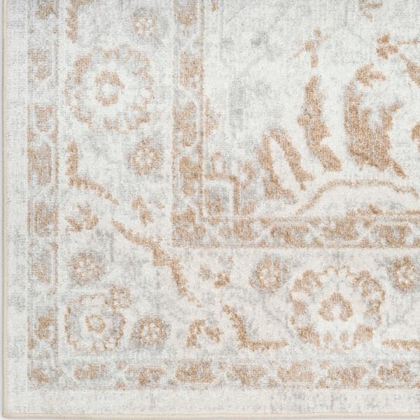 nourison Astra Machine Washable Grey Indoor only Persian Rug ASW20