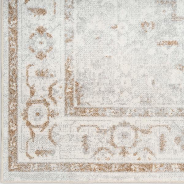 nourison Astra Machine Washable Grey Indoor only Persian Rug ASW11