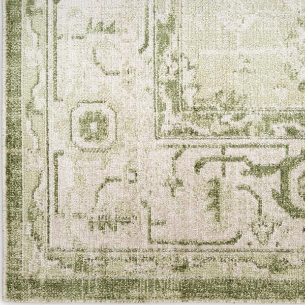 nourison Astra Machine Washable Ivory Green Indoor only Persian Rug ASW11 Home