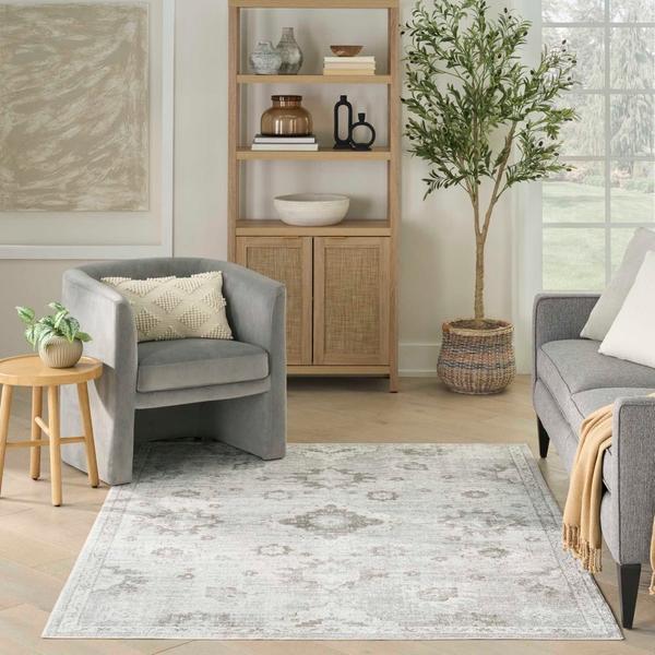 Nourison Astra Machine Washable Ivory Indoor Only Persian Rug ASW19