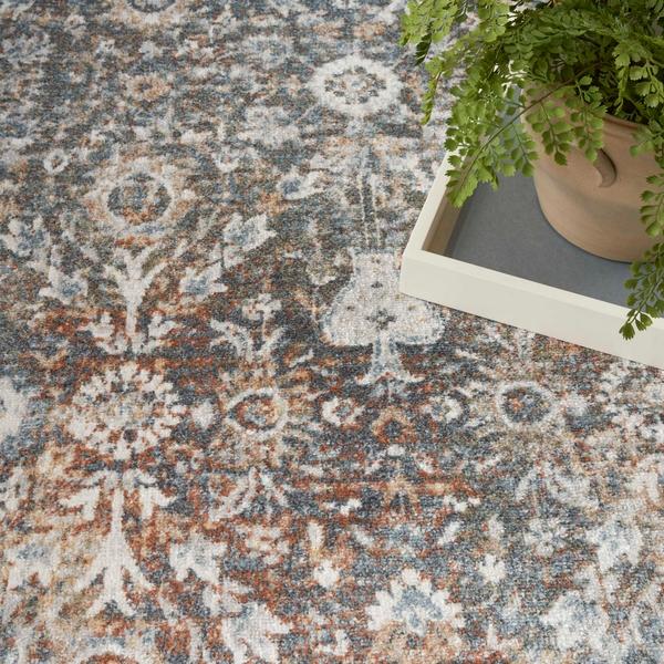 Nourison Astra Machine Washable Ivory Multicolor Indoor Only Persian Rug ASW16