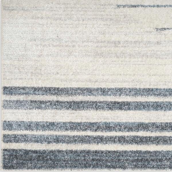 nourison Astra Machine Washable Mid-Century Modern Grey/Blue Rug ASW04 Home
