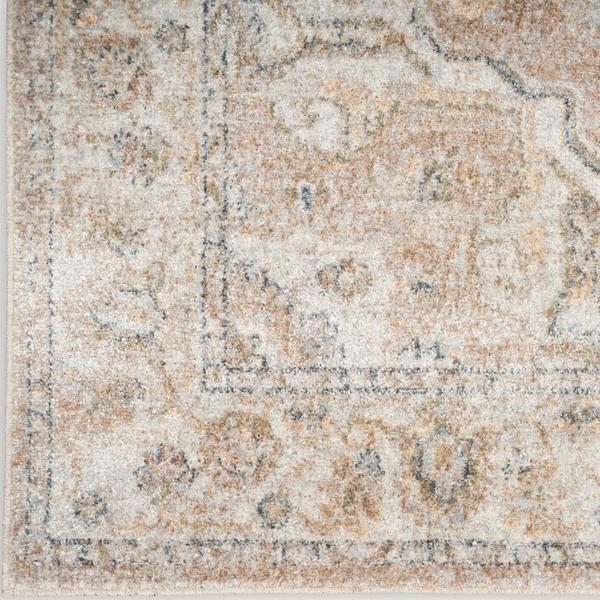 Nourison Astra Machine Washable Persian Floral Beige Rug ASW12 Home