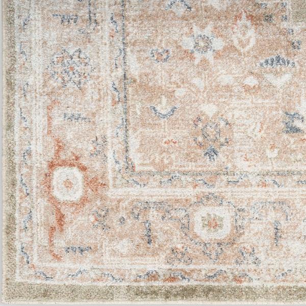 Nourison Astra Machine Washable Persian Medallion Sage/Multicolored Rug ASW11 Home