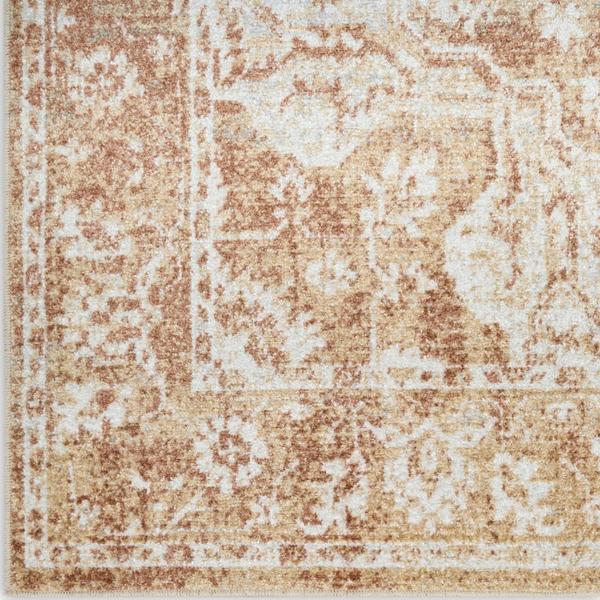 Nourison Astra Machine Washable Rust Indoor Only Persian Rug ASW12