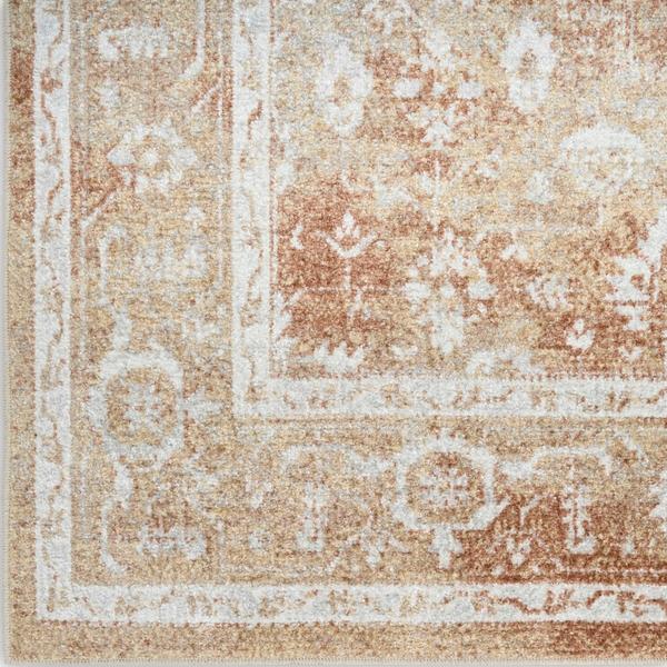 Nourison Astra Machine Washable Rust Multicolor Indoor Only Persian Rug ASW11