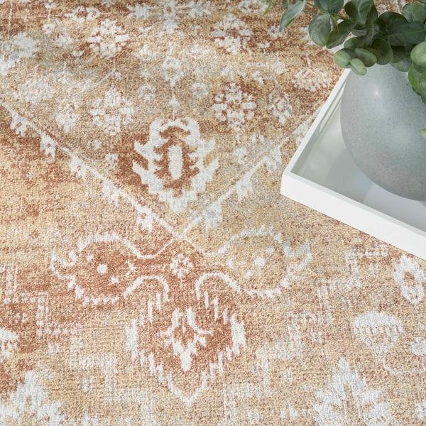 Nourison Astra Machine Washable Rust Multicolor Indoor Only Persian Rug ASW11