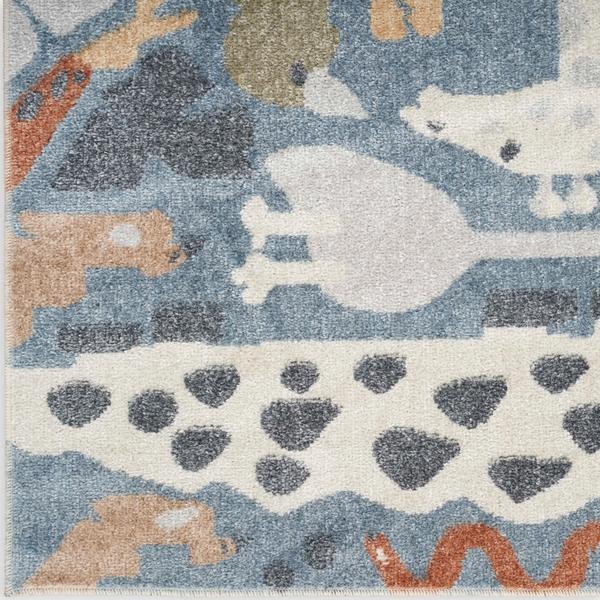 nourison Astra Machine Washable Safari Kids Multicolored Rug ASW01 Home