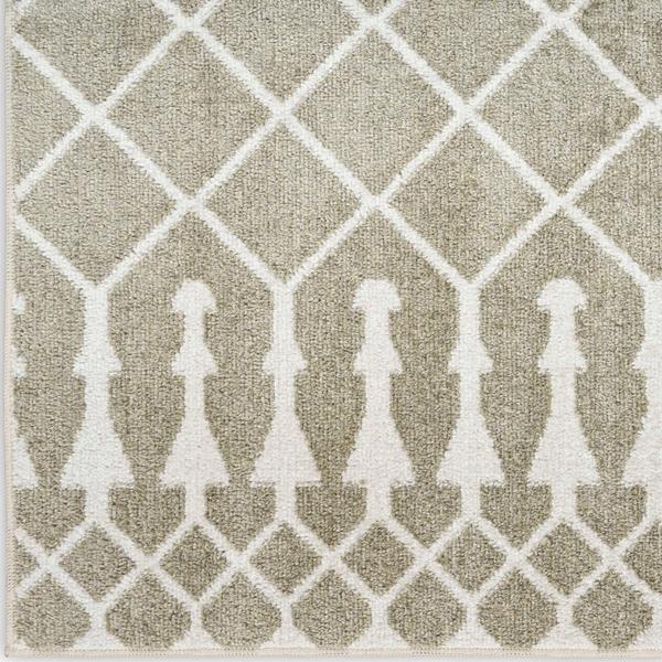 nourison Astra Machine Washable Sage Indoor only Moroccan Rug ASW10